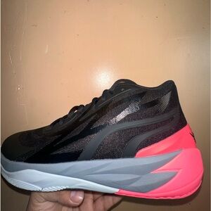 Puma LaMelo Ball MB.02 Black Sunset Glow Basketball shoes